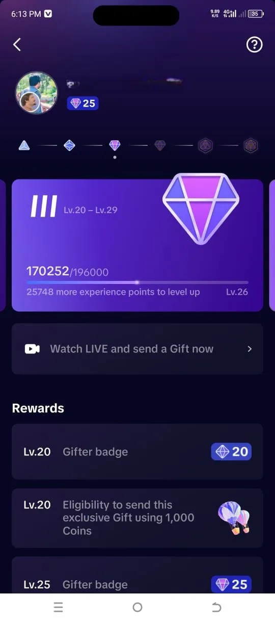 Buy TikTok account level 25 — screenshot 1