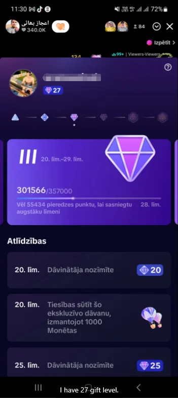 Buy TikTok Level 27 Gifter Badge Account – Personal Sale, Unlock Exclusive Features — screenshot 1