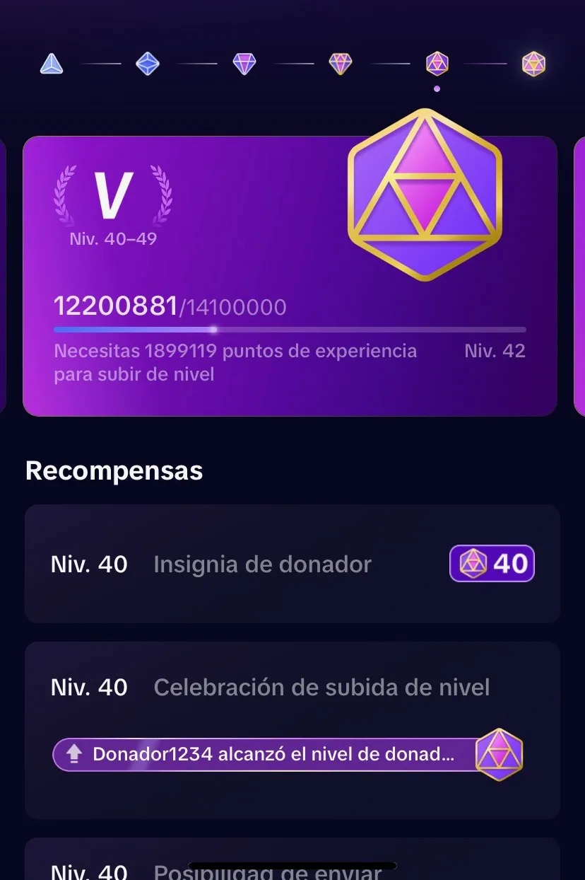Conta TikTok com Emblema de Presentes Nível 41 à Venda — captura de tela 1