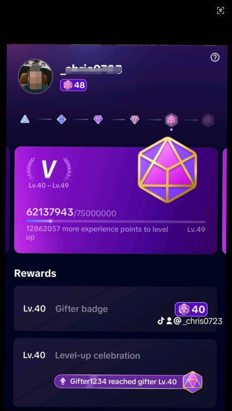 low price TikTok Gifter Account for Sale